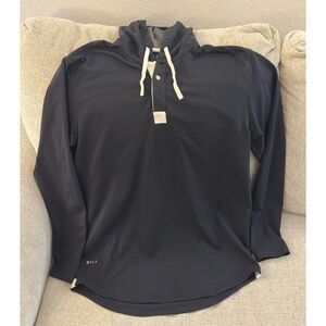 BYLT Drop Cut Long Sleeve Men's Hooded Henley Lux. Medium. EUC. Free Ship!